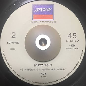 Amazon.co.jp: 美盤 AMY Mr.COOL PARTY NIGHT エイミー CITY POP